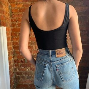 Aritzia Babaton low back black bodysuit